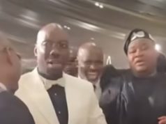 Pastor Jerry Eze and Daddy Freeze spotted live at Obi Cubana’s 50th birthday ceremony