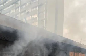 Rivers State Secretariat Gutted by Fire, Panic as Civil Servants Flee for Safety.