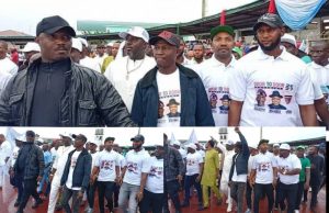 GEN.ELAYE SLABOR DOLLARS HOSTS PHASE 1 LEADERS HOURS AFTER HIS EXCELLENCY GOV.DOUYE DIRI HISTORIC DEFECTION TO APC.